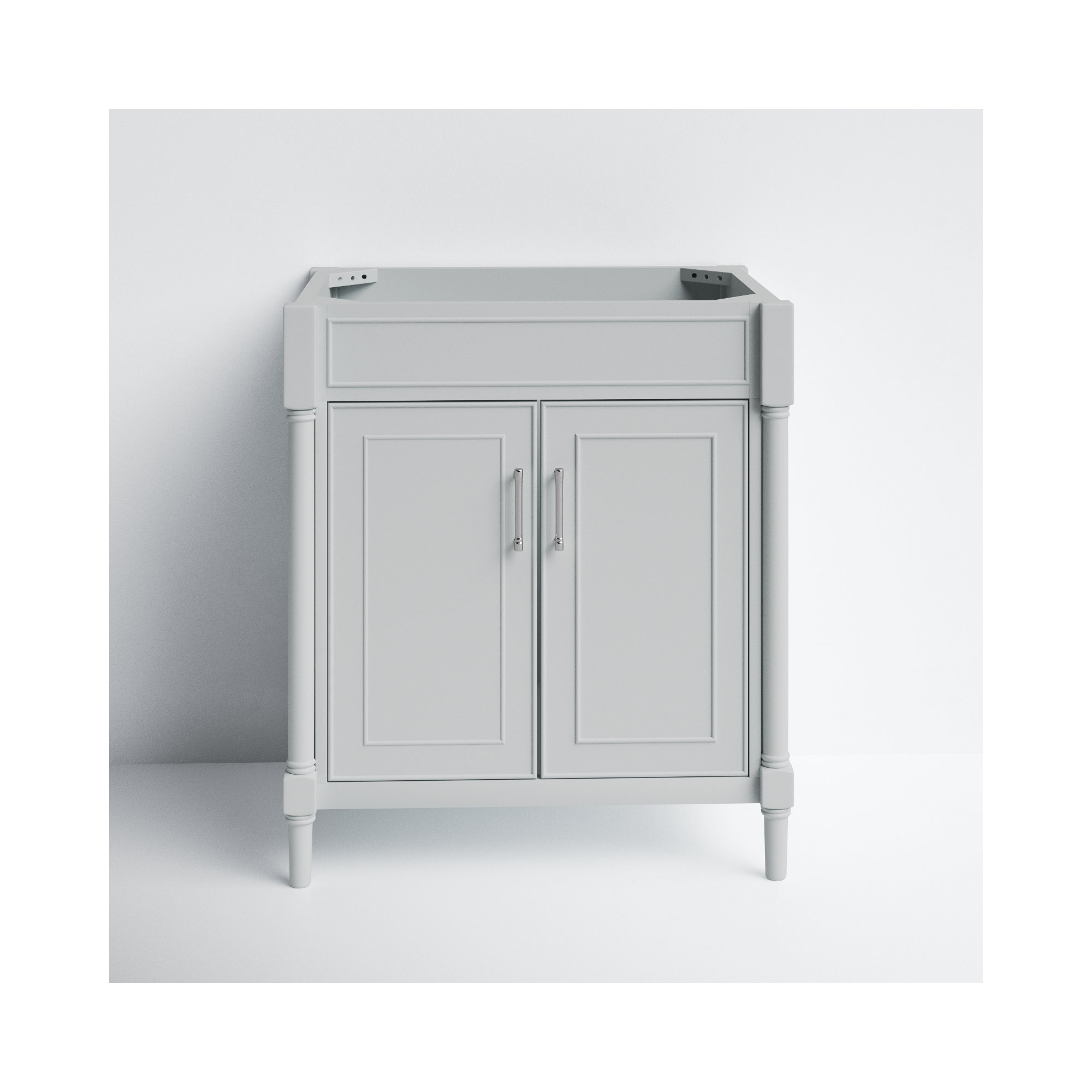 Addison 30'' Single Bathroom Vanity Base, Light Gray