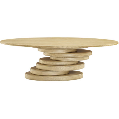 Husnaa Oval Metal Base Dining Table