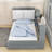Ruthia Twin 2 Drawers Upholstered Platform bed with Headboard and Shelves-1234269305