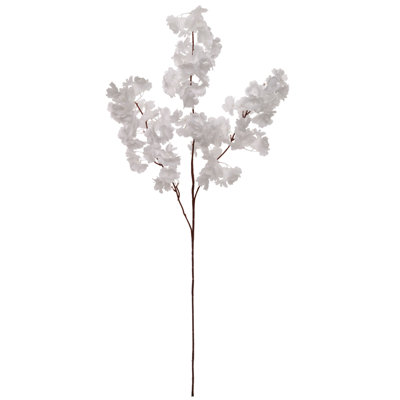 2 Pack 40" White Cherry Blossom Flower Spray