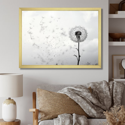 «Minimalims Dandelion Natures Fragility I», art mural sur toile pissenlit
