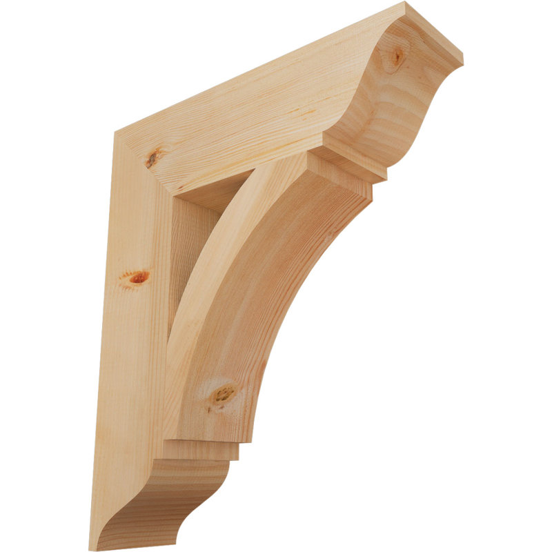 Support traditionnel Thorton, Douglas (lisse), H 26 po x l 5,5 po x P 22 po