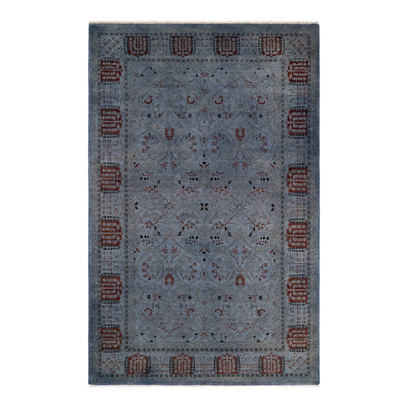 Tapis noué à la main Weirsky - unique en son genre - gris Weirsky