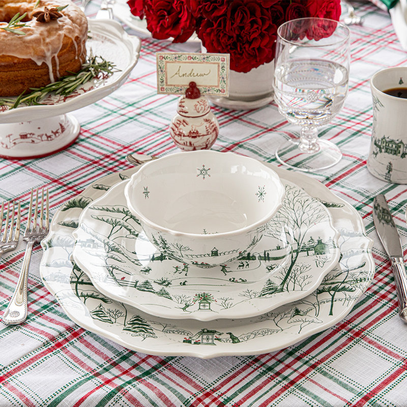 Country Estate Winter Frolic Dinner Plate