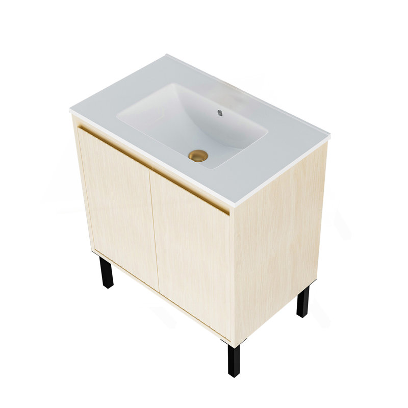 Meuble-lavabo de 30 po sans lavabo, Chêne