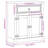 vidaXL Bathroom Cabinet Honey