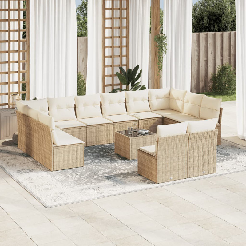  Garden Sofa Set Beige