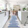 Krystalyn Washable Striped Indoor Rug