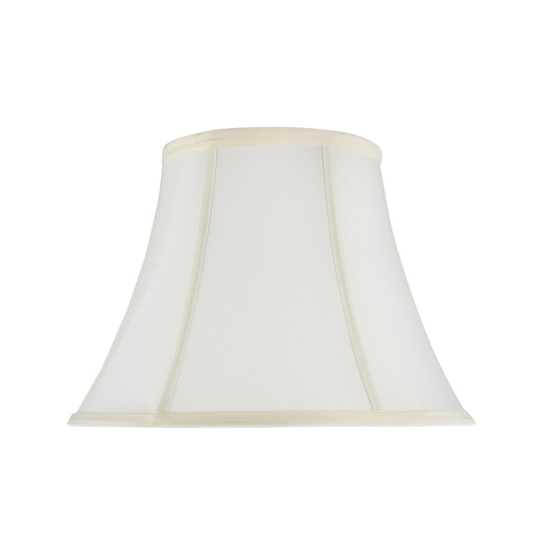 Abat-jour cloche en Similisoie en soie de 9,5 po (araignée) de couleur blanc cassé
