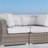 Fully Assembled 66" Outdoor Wicker Loveseat With Cushions