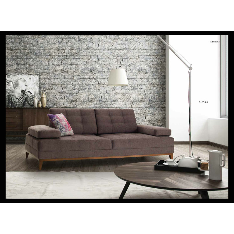 Charlesworth 86'' Upholstered Split Back Sleeper