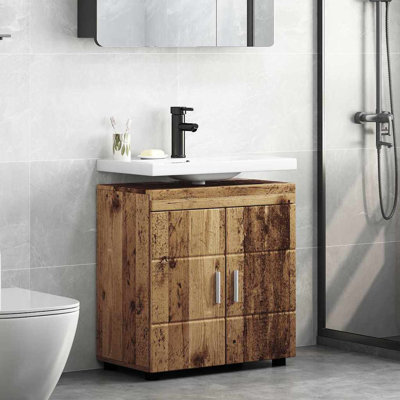  Bathroom Basin Cabinet With Storage 60 X 34 X 63 Cm