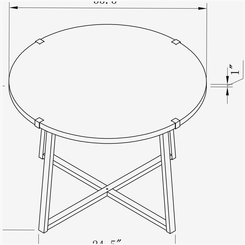 Heyer Engineered Wood Coffee Table