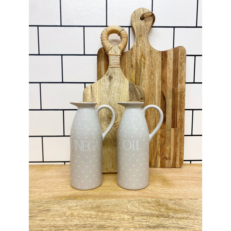 Ceramic Oil & Vinegar Cruet Set