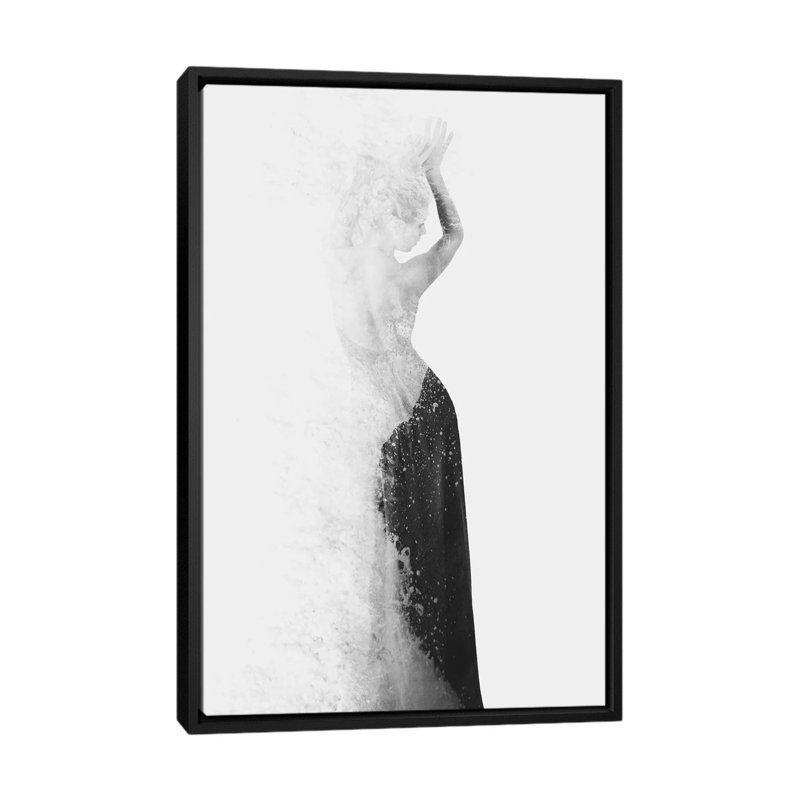 « invisible ii » par dániel taylor, reproduction d’art, H 48 po x l 32 po x P 1,5 po, Toile avec cadre noir