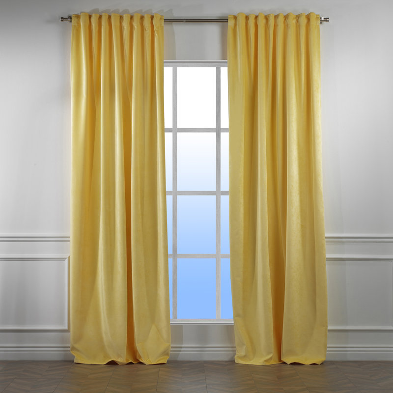 Decorative Double Panel in Matt, Extra Wide X Extra Long, L 52 po x L 84 po, 63 citron