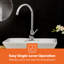 GEEPAS Kitchen Sink Tap Stainless Steel 360° Swivel Spout Single Lever Taps