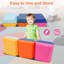 Tapis d'exercice hexagonal pliant 70,9 po x 11,8 po Kids Gymnastic Kids 6 panneaux pour la maison