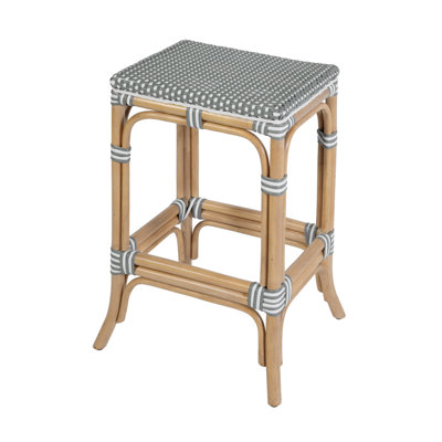 Laguna 24.5 in. Seat Height Rattan Counter Stool