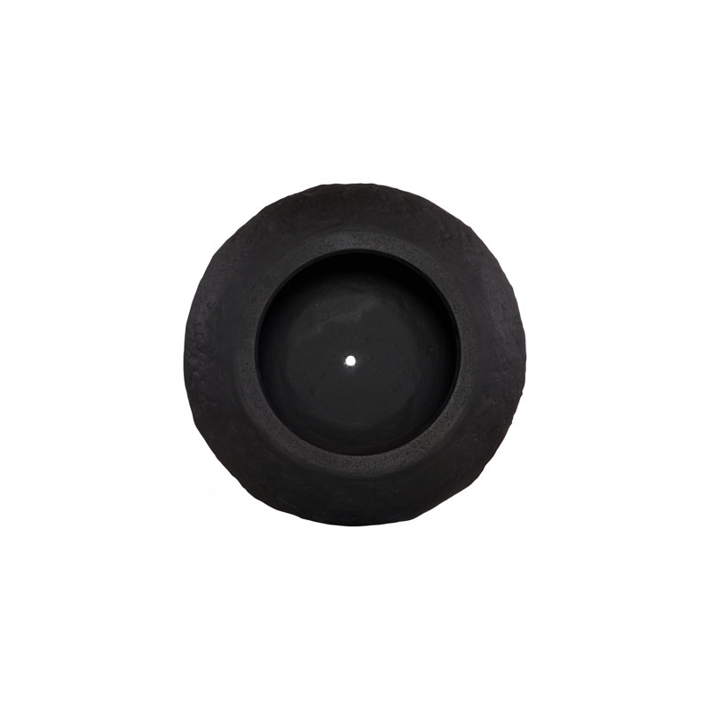Aera Planter Wide, Black, Small, 16" H x 19" W x 19" D