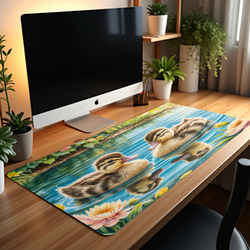 Polyester Desk Pad, 14.4x12.1