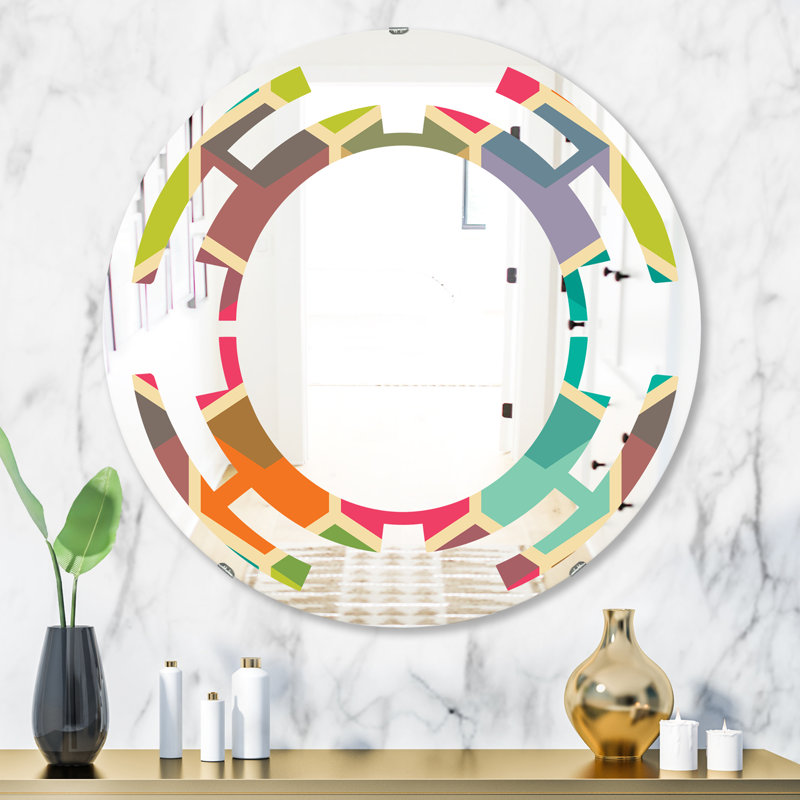 Miroir mural Hexagon, H 23,6 po x l 23,6 po