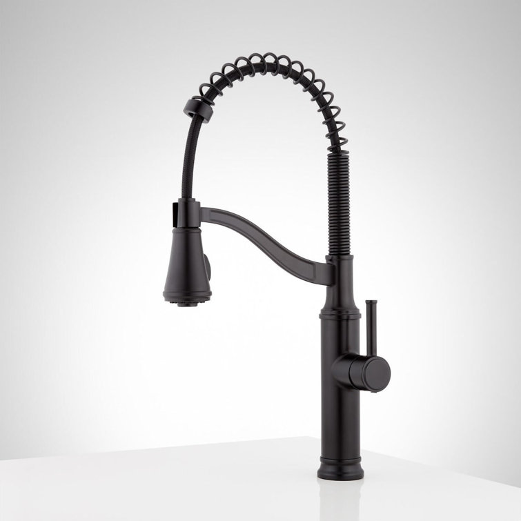 Pull Down Single Handle Kitchen Faucet with Accessories