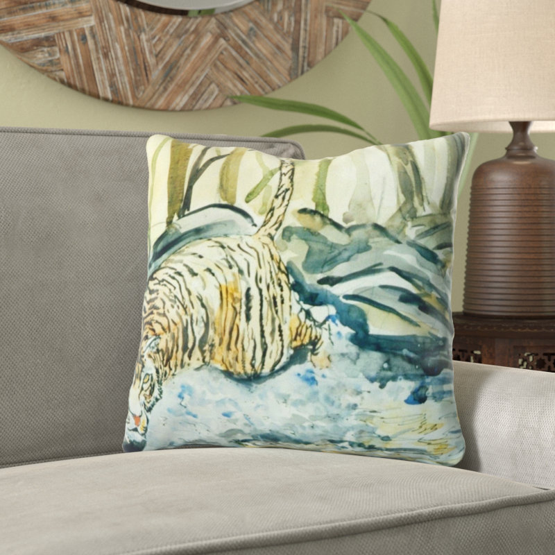 Coussin tigers Ginevra, Microsuède, Intérieur