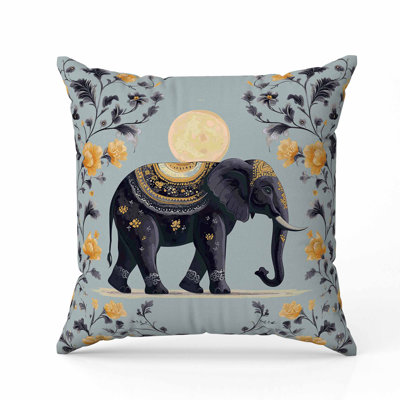 Oreiller en faux suède Moonbeam Elephant