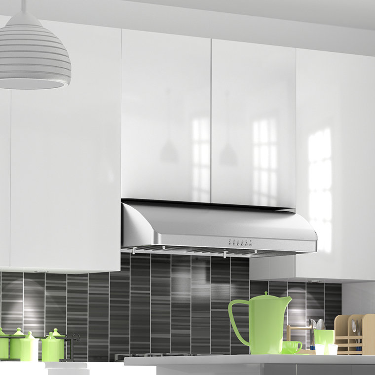 30" 600 CFM Ducted Under Cabinet Range Hood in Brushed Stainless Steel, 30"
