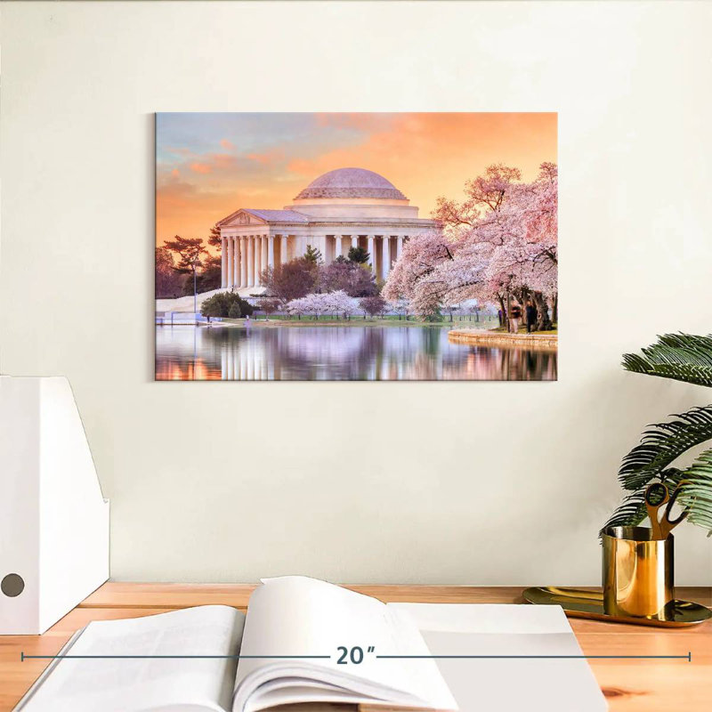 Jefferson Memorial Sakura, H 8 po x l 12 po