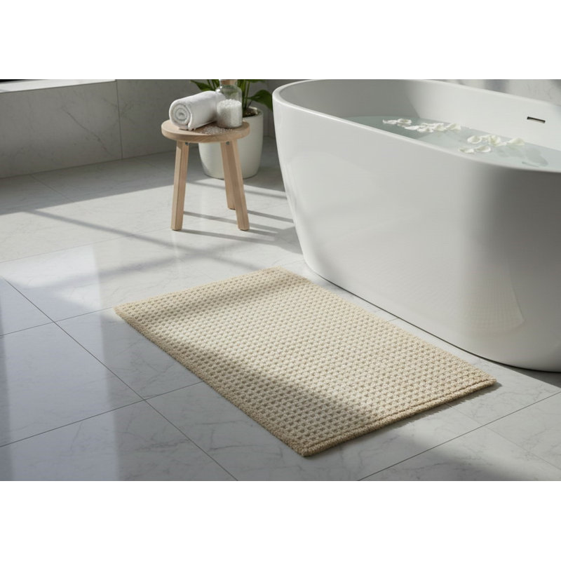 Tapis de salle de bain Belge Waffle, 20X32, TAUPE
