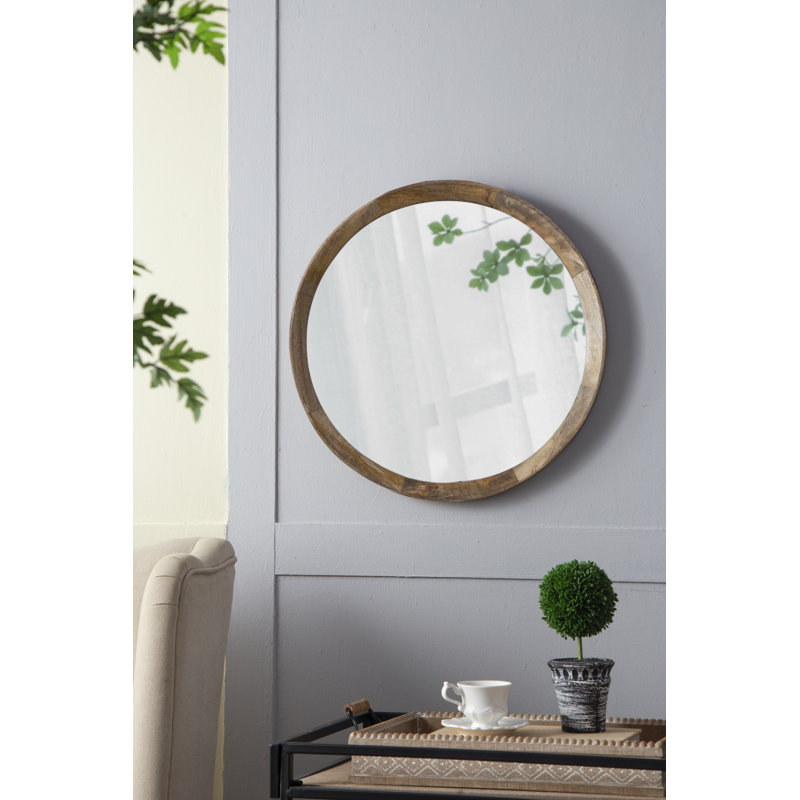 Hannum Round Mirror, Natural 1