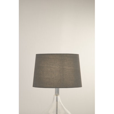 20cm H Polyester Empire Lamp Shade ( Clip On ) in Grey