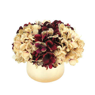 Pulaski Polysilk Hydrangea Arrangement in Vase