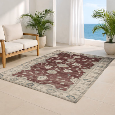 Tapis d'intérieur et d'extérieur surteint beige