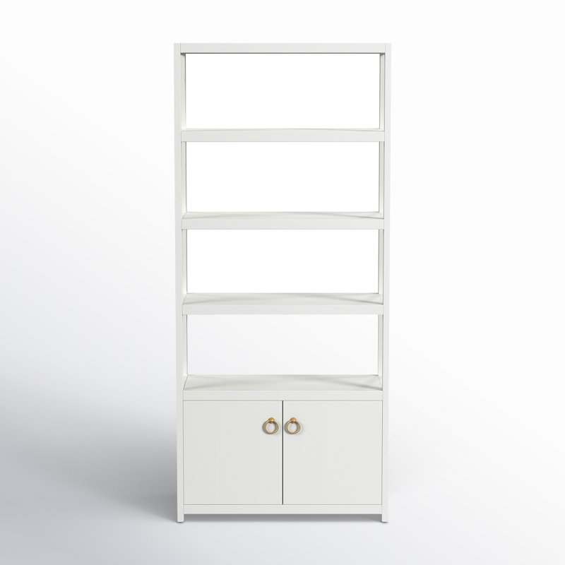 Elin Etagere Bookcase, White