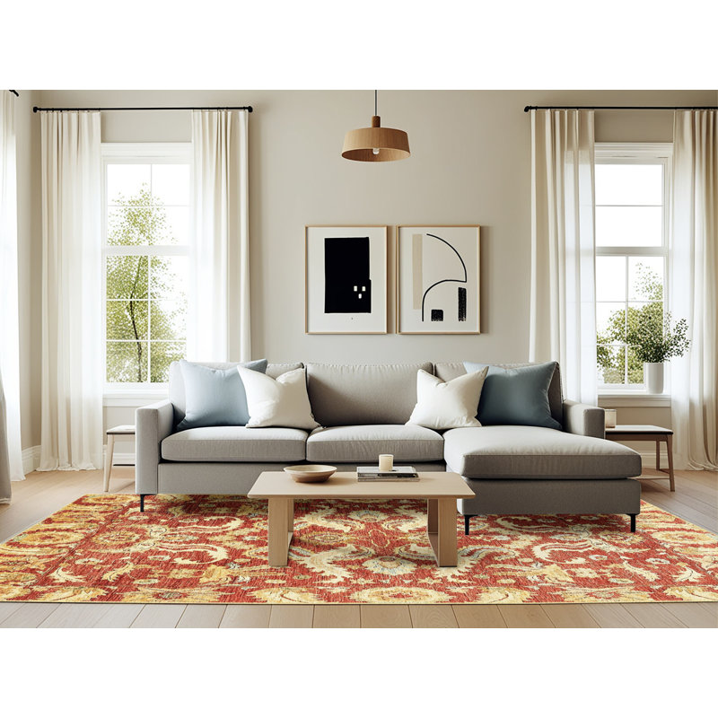 Tapis abstrait moderne 339, Rectangle 6 pi x 9 pi