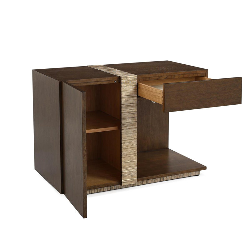 Elwood 1 - Drawer Solid Wood Nightstand