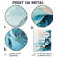 Impression sur métal moderne, «Modern Migre of liquid Ink I», Botanicals-1157884482