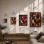 Suspended Geometry Geometric - Framed Print-976039392-976039394