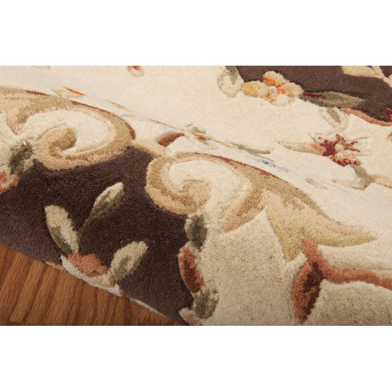 Belvedere Wool Floral Indoor Rug, Square 6'