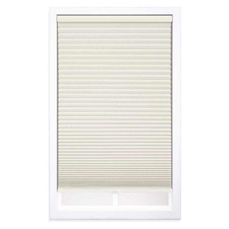 Store alvéolaire occultant sans fil 1,5 po Coursey, L 42 po x L 72 po, Crème, crème