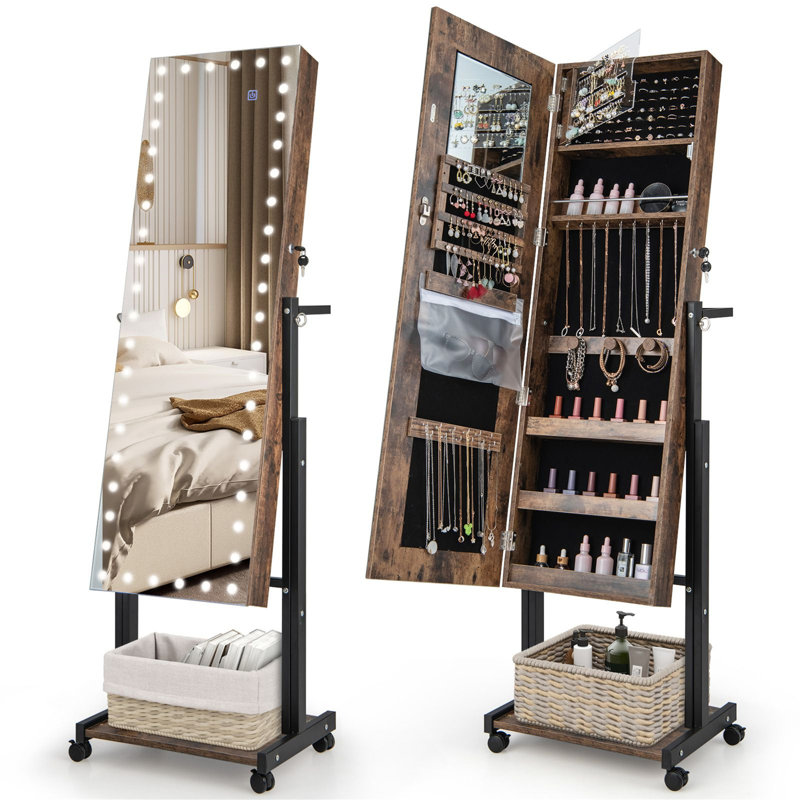 Freestanding Jewelry Armoire