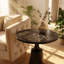 Table d'appoint en fer avec plateau en faux marbre, 51 cm (L) x 51 cm (P) x 62 cm (H), Christopher Knight Home
