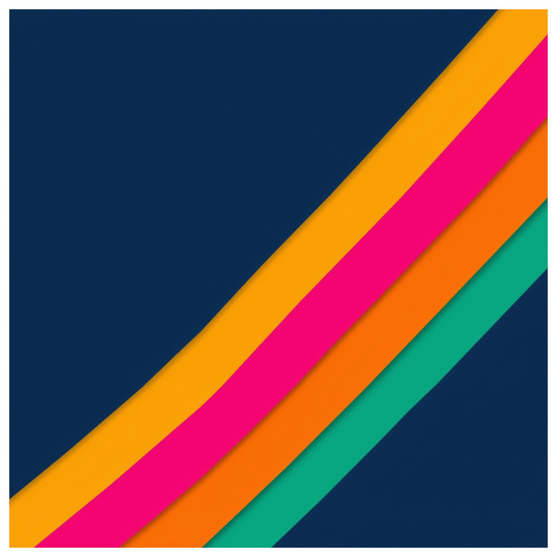 Couvertures diagonales à rayures colorées, L 50 po x H 60 po