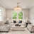 42" Gamlet Rose Gold Crytal Ceiling Fan with Remote Control Kit