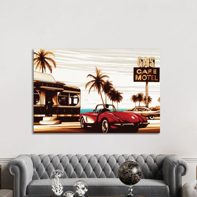 Diner By The Sea by Max Zorn - Print on Canvas