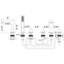 3 Handle Deck Tub Filler with Diverter
