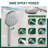 Adjustable 8" High Pressure Dual Shower Head with 9-Spray Handheld Shower-119478407